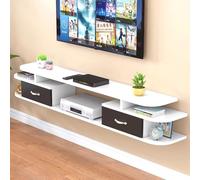 Generico Mobile TV Moderno da Parete in Legno massello, Console multimediale sospesa salvaspazio, Spazio di archiviazione Multi-Scomparto per l'intrattenimento in Soggiorno, Elegante Mobile TV (P, 12