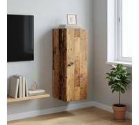 Generico Mobiletto a Muro Legno Antico 33 x 34,5 x 90 cm,Armadietti e portaoggetti,Armadietti e stipi-899103