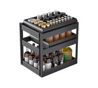 Generico Mobiletto Angolare Cieco Estraibile A 2 Ripiani, Con Chiusura Ammortizzata, Girevole A Destra, Organizer For Cestelli(300 cabinet)