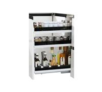 Generico Mobiletto Angolare Estraibile A 3 Ripiani Con Cestelli Portaoggetti, Compatibile Apertura A Sinistra E A Destra, Facile Da Installare(200 cabinet)