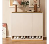 Generico Mobiletto portascarpe Sottile in Legno - Ripiani Regolabili, Contenitore Indipendente per Ingresso, Design Nascosto per corridoio, 35,4" x12,6 x39,4 - Perfetto per l'organizzazione della CAS