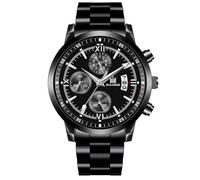 Generico Moda Cintura In Acciaio Orologi Da Uomo Tendenza Personalizzata con Calendario Falso Tre Occhi Luminoso Da Uomo Orologio Analogico Al Quarzo