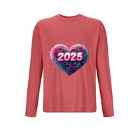 Generico Moda Uomo Casual 2025 Stampa 3D Manica Lunga Maglione Senza Cappuccio con Stampa a Cuore Felpa Traspirante Casual Felpe Moderno con Scollo Rotondo Moderno Adatto per La Casa Sport e Fitness