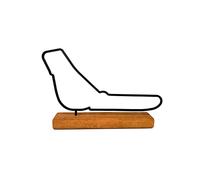 Generico Modèle de circuit de F1, Statue de circuit de Formule 1, Idée de cadeau pour un fan de Formule 1, Fil de circuit de F1 sur base en bois 20cm