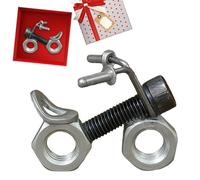 Generico Modellino Mini Moto - Figurina Arte Metallo Moto,Sculptura Collezionabile per Figlio Padre Nonno Bambini Marito Motociclisti