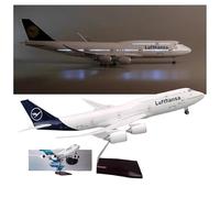 Generico Modello Di Aereo B747-8 Lufthansa - Da Esposizione Statica Realistico For Collezionisti, Regalo For Ragazzi E Appassionati Aviazione, Ideale For La Decorazione Casa, Ufficio Negozio(Upgrade)