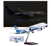 Generico Modello Di Aereo Passeggeri Oman Air B787 In Scala 1:130 Da 18,5"", Assemblato In Resina, Con Carrello Atterraggio Leggero A Induzione, Regalo For L'aviazione Civile(Upgrade)