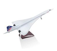 Generico Modello Di Aereo Supersonico Concorde Della Singapore Airlines In Scala 1:125 - Design Del Muso Mobile, Carrello Atterraggio Staccabile, For Appassionati Aviazione E Storia(Normal)