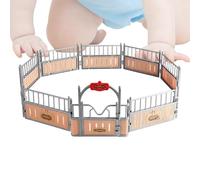 Generico Modello di allevamento di - Gioco sicuro e affidabile, modello di stalla per , scatola di strutturata robusta, per figurine di animali da fattoria, recinto, divertimento reali