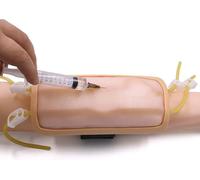 Generico Modello di braccio indossabile per l'allenamento del braccio, kit per la pratica endovenosa del braccio flebotomia Braccio di addestramento per venipuntura per infermiere