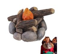 Genérico Modello Di Falò - Modello Di Fuoco - Modello Di Fuoco Handicraft con Fire Scene Flame, Toys Resin Fingend Toy | Ornamento In Miniatura Del Falò, Modello Di Fuoco, Modalità Di Fuoco