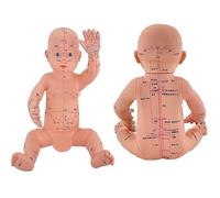Generico Modello di massaggio di agopuntura per bambini - Modello di agopuntura femminile-Bambola di formazione per l'insegnamento del meridiano del corpo della medicina cinese con massaggio