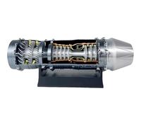 Generico Modello di Motore turbofan, Modello di Motore a Getto da Combattimento dell'aeronautica con Luce, Simulazione di Motore Aereo, Giocattolo di educazione scientifica Meccanica per Adulti