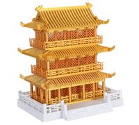 Generico Modello di padiglione paesaggistico antico - Decorazione di un edificio cinese in miniatura - Statua da giardino zen - Micro ornamento decorativo per acquario, tavolo, soggiorno