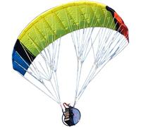 Generico Modello di Parapendio acrobatico Elettrico RC 2,4G con Apertura alare Pieghevole Portatile di 1,5 m, Tessuto in Nylon, 30 Minuti di autonomia di Volo, RTF