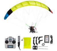 Generico Modello di Parapendio Elettrico acrobatico RC 2,4G Parapendio Giocattolo per voli acrobatici ad Alta Quota Parapendio (Versione RTF),Leaf1.0