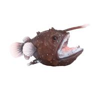 Generico Modello di pesce di pesci Scultura di pesci pescatore | pesce realistico di lanterna selvatica ripiegata | Decorazioni desktop multiuso giocattolo di pesce pesca | Adorabili decoraz