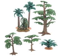 Generico Modello di Pianta Artificiale in Pvc per Micro Paesaggi e Tavoli Sabbia, 7 Pezzi Forma Realistica e Design Artigianale per Creazioni Artistiche