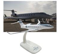 Generico Modello Di Simulazione Jet Aziendale In Lega Gulfstream G650ER - Pezzo Da Collezione For Esposizione Statica Aeromobili 16 Cm, Aeroplano Perfetto For Gli Appassionati Aviazione
