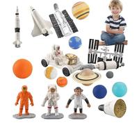 Generico Modello Pianeta del Solare - Decorazione da Scrivania del Solare Planet da 19 Pezzi | Set Pianeta da Scrivania da 19 Pezzi, Ornamenti Dels Sistemas Solares 3D per Astronauti, Regali