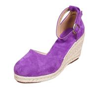 Generico Modello Punta Tonda con Cinghia per Spettacoli Teatrali Recite | A Tema Bavarese Nelle Scuole Italiane D’Ottobre Scarpe Viola 36 Zeppa Espadrille Mary Jane Per Donna Stile Boho