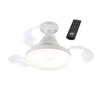 Generico Modern Ceiling Fan, Remote Control Retractable Fan, 15.75 inches Multifunctional Noiseless Blower for Household, Living Room, Workplace, Dorm, Home, Car, Energy Efficient
