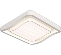 Generico Modern Ceiling Light Fixture, Dimmable LED Flush Mount Ceiling Light - Square Wrought Iron Lamp for Kitchen Island Living Room Dining Room Bedroom(50cm)