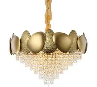 Generico Modern Chandeliers Crystal Pendant Lighting Luxury Raindrop Hanging Ceiling Lamp, plafoniera