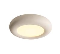 Generico Modern Cream Wind Flush Mount Ceiling Light Nordic Round Ceiling Lamp Mid Century Dimmable Ceiling Lights for Hallway(White light)