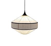 Generico Modern Fabric For Bedroom Lamp Retro Restaurant Pendant Light Soft Master Lighting Fixture,lampadario