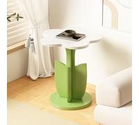 Generico Modern Flower-Shaped Coffee Table,Wooden Funky Sofa Side Table,Cute Small Round Tea Tables Creative Furniture Decorative,for Living Room,Bedroom,Lounge,Bedside