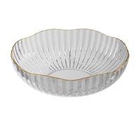 Generico Modern Fruit Bowl - Perfectly Integrated Adds Stylish Touch | Smooth Sturdy Material Countertop Organizer | Living Room Coffee Table Dried Fruits Candy Bread Snacks Plate 25x25x7.3cm