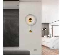 Generico Modern Glass Wall Lamp Living Room TV Background Wall Round Decorative Mirror Light Simple Bedroom Bedside Loft Lamp LED, plafoniera