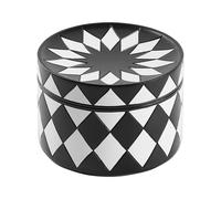 Generico Modern Jewelry Box - Black & White Checkered | Elegant Checkered Jewelry Organizer for Earrings, Necklaces, Rings & Keys - Storage Case for Home, Dorm, Vanity, Dressing Table & Gift Use