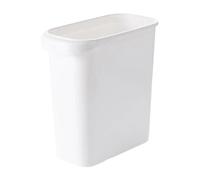 Generico Modern Kitchen Container Elegant Slim Bathroom Trash Bin With Capacity High Durability Decorative Garbage，Compatible For Easy(White)