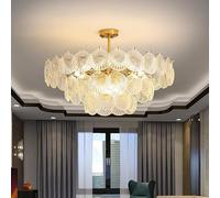 Generico Modern Luxury Shell Glass Ceiling Chandeliers Living Dining Bedroom Pendent Lamp Home Decor Hanging Lighting Fixtures E14 Luster
