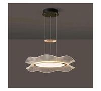 Generico Moderne luci a LED for la Decorazione della casa, lampade a Sospensione for Soggiorno, lampadari for Sala da Pranzo, luci sospese, Illuminazione Interna(RC Remote dimming,A 1 Ring 60cm)