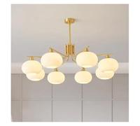 Generico Moderne luci a LED for la Decorazione della casa, lampade a Sospensione for Soggiorno, lampadari for Sala da Pranzo, luci sospese, Illuminazione Interna(Copper Color 8 Heads)