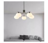 Generico Moderne luci a LED for la Decorazione della casa, lampade a Sospensione for Soggiorno, lampadari for Sala da Pranzo, luci sospese, Illuminazione Interna(Black 5 Heads)