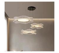 Generico Moderne luci a LED for la Decorazione della casa, lampade a Sospensione for Soggiorno, lampadari for Sala da Pranzo, luci sospese, Illuminazione Interna(Warm White,B 3 Rings 40 60 80cm)