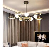 Generico Moderne luci da soffitto a LED compatibili con Soggiorno, Camera da Letto, Loft, Lampada da soffitto a LED in Oro,per la Scala d'ingresso