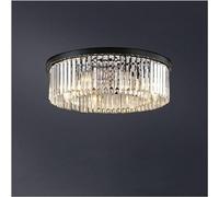 Generico Moderne luci da soffitto in cristallo Lampada casa retrò industriale compatibile con soggiorno, camera letto, sala pranzo, luce a LED,lampadario
