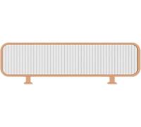 Generico Moderno divisorio in Acciaio Inossidabile con Pannello in Vetro Semi-Privacy, Recinzione divisoria Bassa per Zone Pranzo, Elegante Decorazione per la Stanza (Oro, 213,78x31,50 Pollici / 35x8