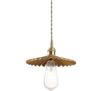 Generico Moderno - Lampada a sospensione for isola cucina a a LED industriale V-intage for camera da letto a E27 in rame dorato popolare Lampadario for scantinati lisci,lampadario