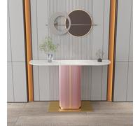 Generico Moderno Tavolo da consolle Rosa - Elegante Mobile da Ingresso e corridoio da 31,5 Pollici - Tavolino da Divano Chic per Piccoli spazi - Elegante Arredamento per la casa per Il Soggiorno