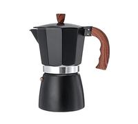 Generico Moka in alluminio, caffettiera for caffè espresso, da fornello, manico in legno italiano, utensili bar, accessori for(6 cups)