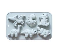 Generico Molde De Dinosaurio - Stampo Per Torta Di Dinosauro | 6 Moldes De Silicona Con Diferentes Formas Des Dinosaurios, Stampo Per Gelatina Di Dinosauro Para Dulces Des Dinosaurios Paara Chocola