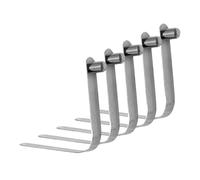 Genérico Molle Clips - 5 pezzi V Shape Positioning Clamps | Adattabile Tenda Pole Clips, Breakage Resistant Positioning Lock Pin For Camping Kayak Tenda Outdoor Canopy Awning Boat Tube