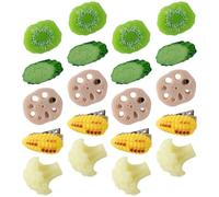 Generico Mollette per Chioma a Forma di Frutta e Verdura Set 20 Pezzi in Plastica, Leggere e Portatili, Clip Adorabili per Donne, la Vita Quotidiana