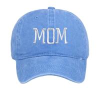 Generico Mom Berretto da Baseball Stampato Ricamato da Realizzare Vecchio Berretto (Light Blue One Size)
